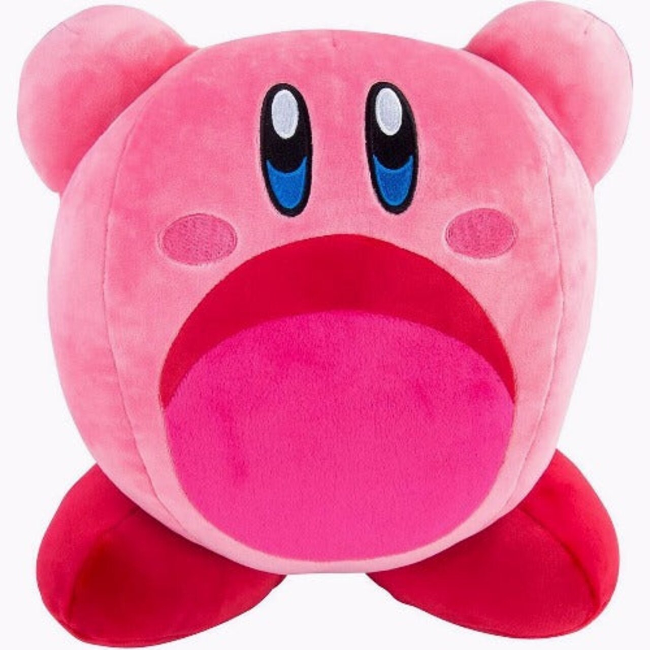 Kirby Inhaling Mochi Plush Toy 15 Inch Soft Stuffed Animal Ages 4+
